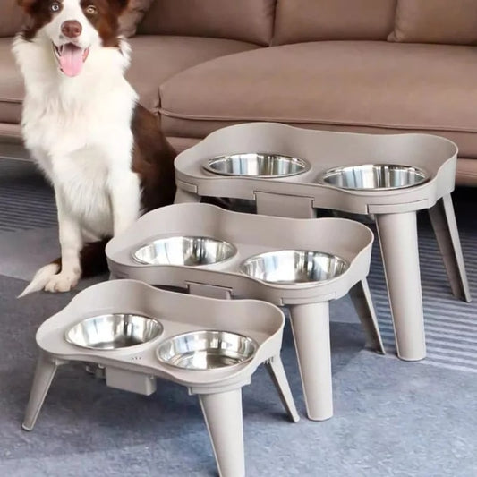 Stainless Steel Pet Bowl – Dual-Use Food & Water Dish for Dogs and Cats