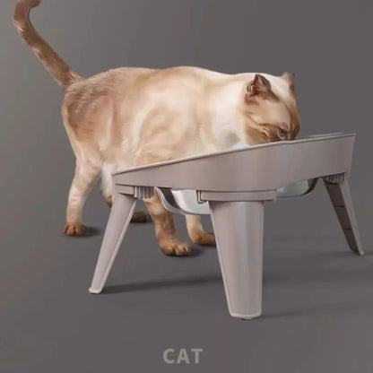 Stainless Steel Pet Bowl – Dual-Use Food & Water Dish for Dogs and Cats