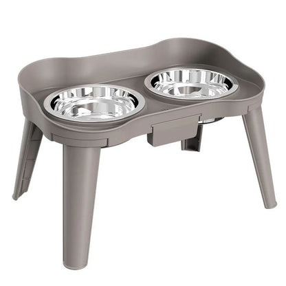 Stainless Steel Pet Bowl – Dual-Use Food & Water Dish for Dogs and Cats