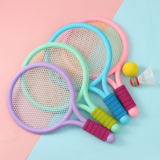 Kids Badminton Racket Set with Tennis Ball for Outdoor Play