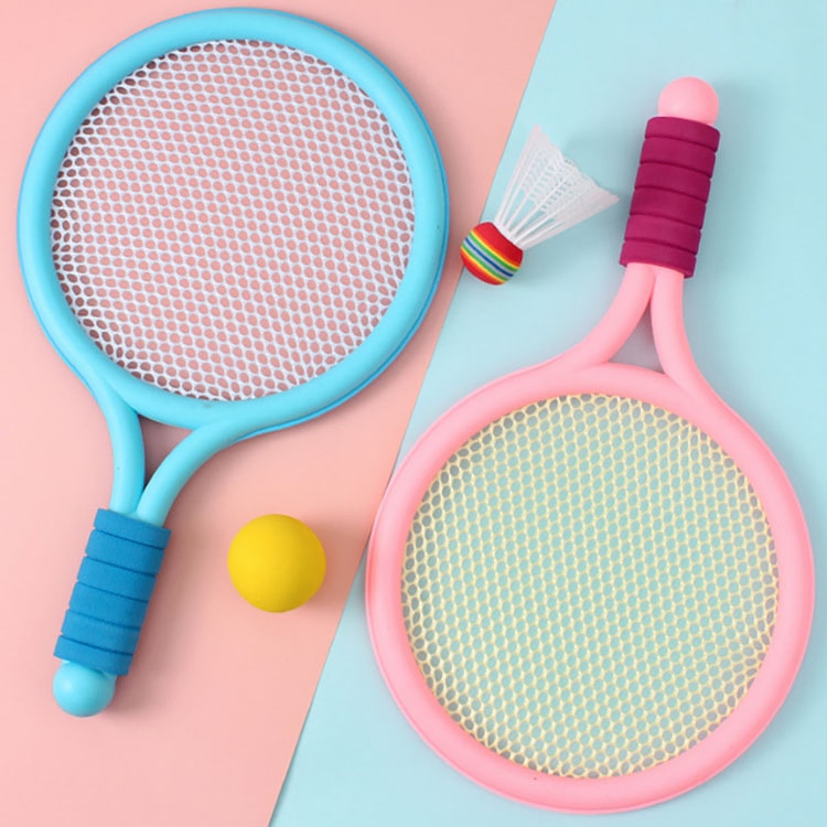 Kids Badminton Racket Set with Tennis Ball for Outdoor Play
