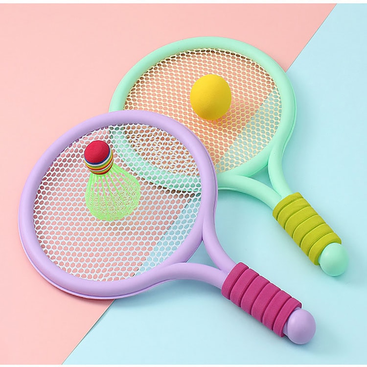 Kids Badminton Racket Set with Tennis Ball for Outdoor Play