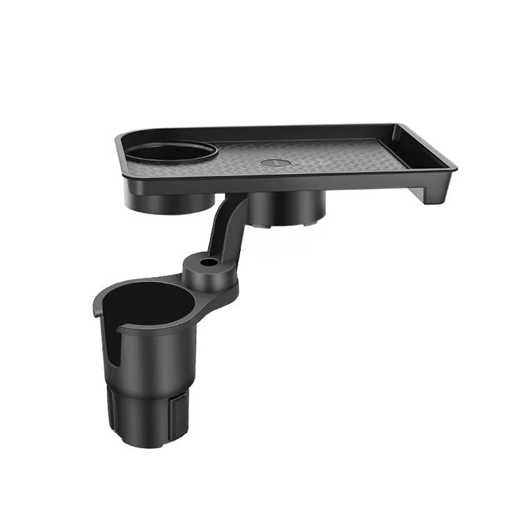 360° Adjustable Car Cup Holder Expander – Multi-Function Drink Holder with Snack Tray & Food Table