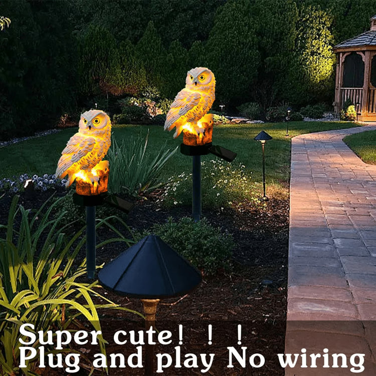 Outdoor Solar LED Owl Light – Waterproof Garden & Yard Landscape Decor Lamp
