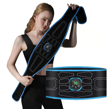 EMS Abdominal Muscle Stimulator Belt – Electric Waist Massager & Muscle Training Belt