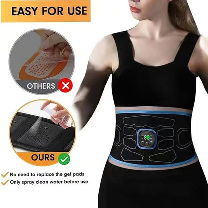 EMS Abdominal Muscle Stimulator Belt – Electric Waist Massager & Muscle Training Belt