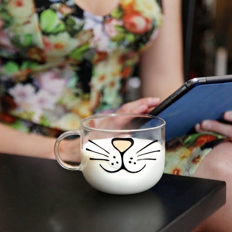 Cat Coffee Mug – Perfect Gift for Cat Lovers | Oversized Cat Glass Cup