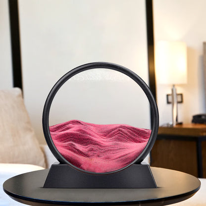3D Moving Sand Art Hourglass – Decorative Sandscape Display