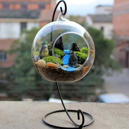 Teardrop Glass Terrarium – Decorative Hanging Plant Display