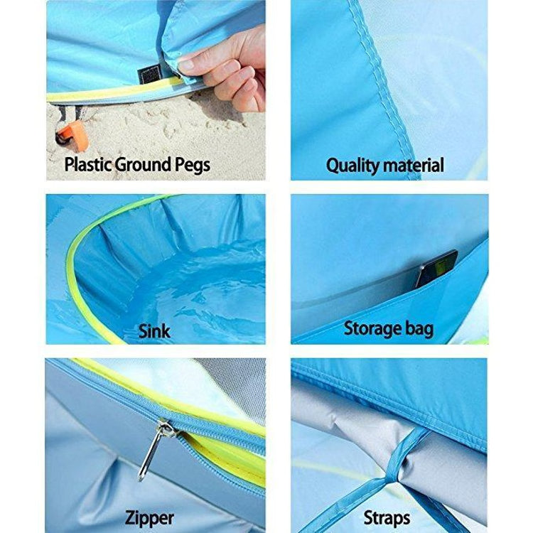 Baby Pop-Up Beach Tent with Pool – Easy-Setup Sun Shade for Babies